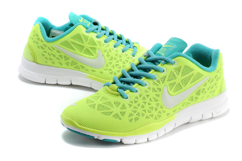 Femmes TR FIT 3 respirer librement 5.0 chaussures de course bleu vert (1)